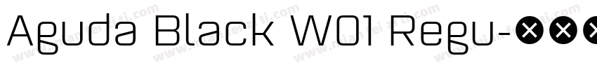 Aguda Black W01 Regu字体转换